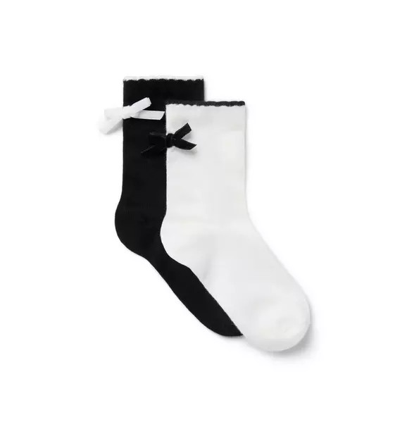 Velvet Bow Sock 2-Pack | Janie and Jack