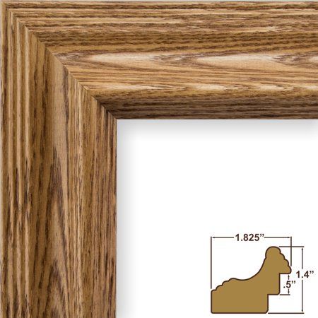 Craig Frames Wiltshire 262, Traditional Brown Solid Wood Picture Frame, 5 x 7 Inch | Walmart (US)