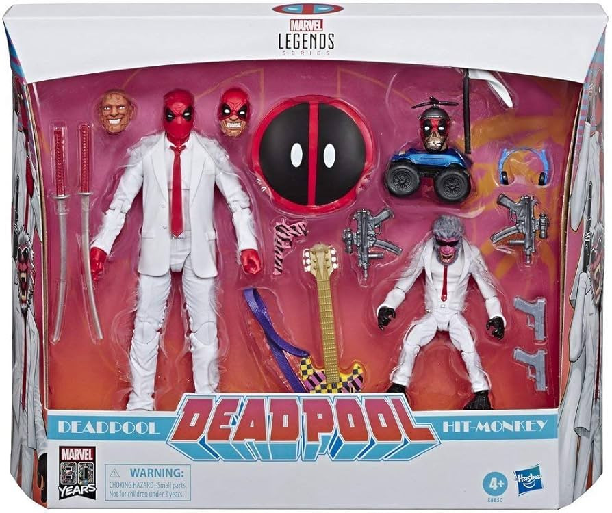 Marvel Comics 80th Anniversary Legends Series 6"-Scale Vintage Comic-Inspired Deadpool & Hit-Monk... | Amazon (US)