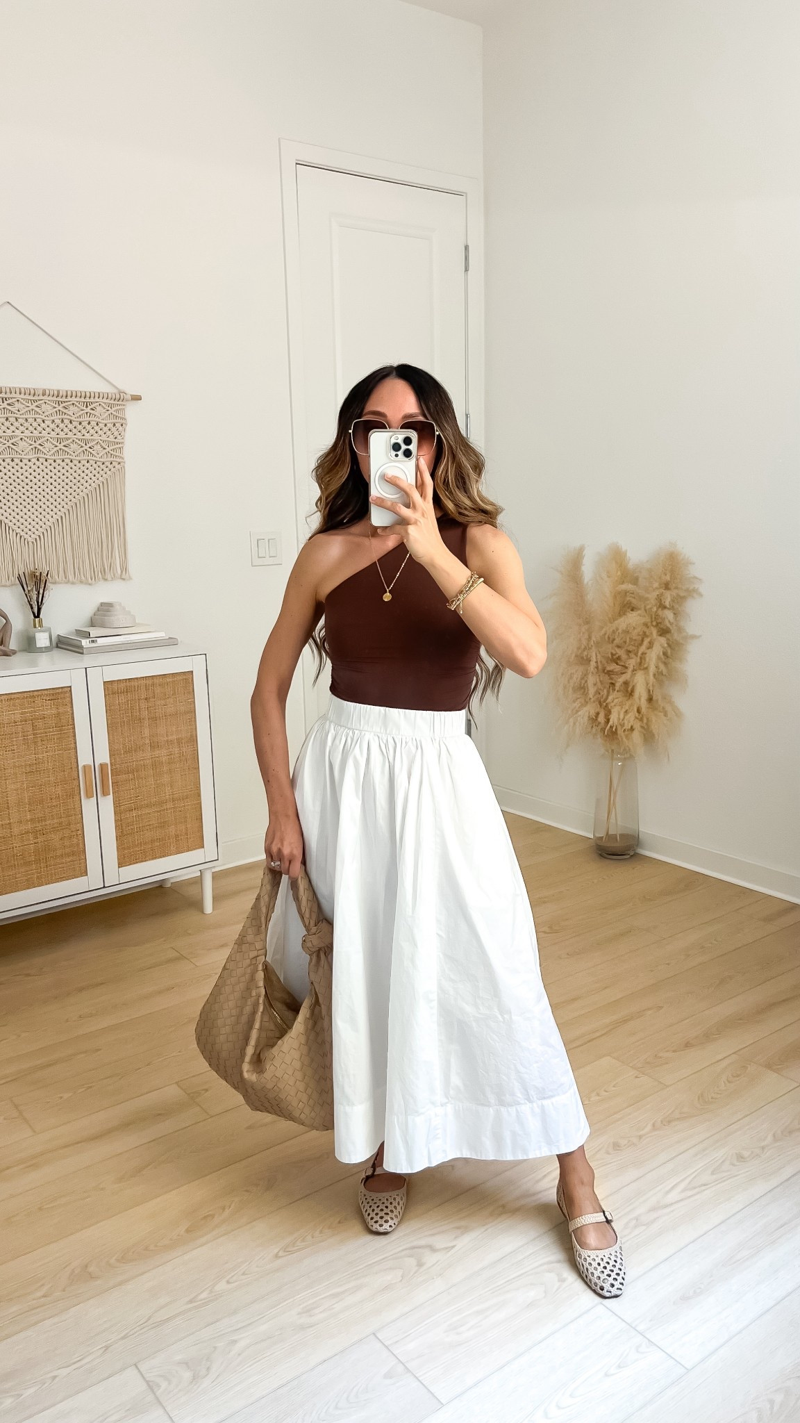 Summer outfit, summer brunch outfit, summer date night outfit, summer date outfit, travel outfit, vacation outfit, elevated casual outfit, one shoulder top, poplin midi skirt, mesh flats, woven flats, summer shoe trends, woven tote bag, woven bag, summer wardrobe capsule essentials, summer wardrobe essentials, summer capsule essentials, Amazon fashion

#LTKPetite #LTKSaleAlert #LTKShoeCrush #LTKItBag #LTKStyleTip #LTKFindsUnder50 #LTKFindsUnder100 #LTKTravel #LTKSeasonal #LTKParties 

#LTKSummerEdit