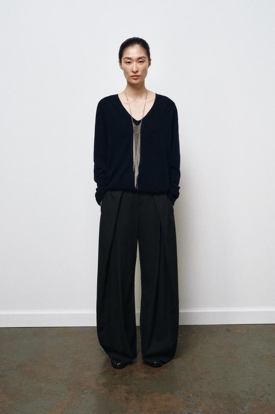 ZW COLLECTION WIDE-LEG TROUSERS WITH DARTS | Zara AU
