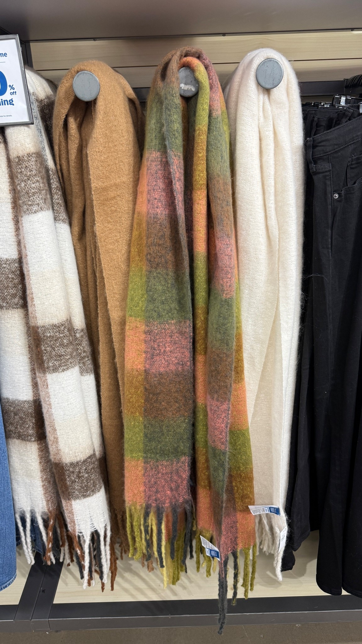 This scarf at old navy is a great plaid and the colors look higher end 