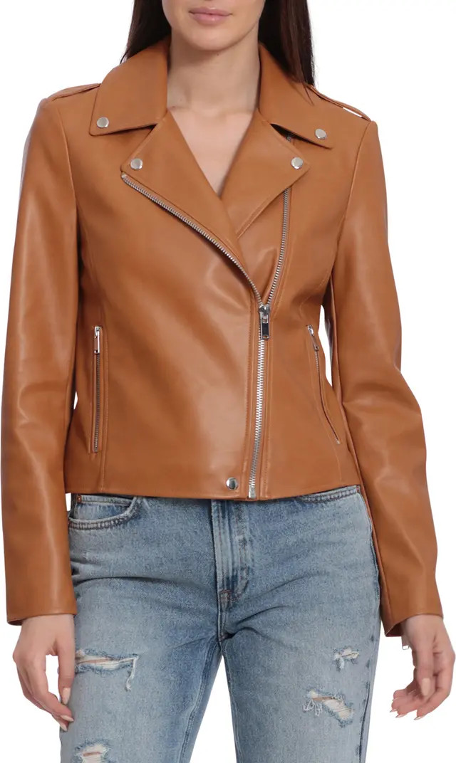 Faux Leather Crop Biker Jacket | Nordstrom Rack