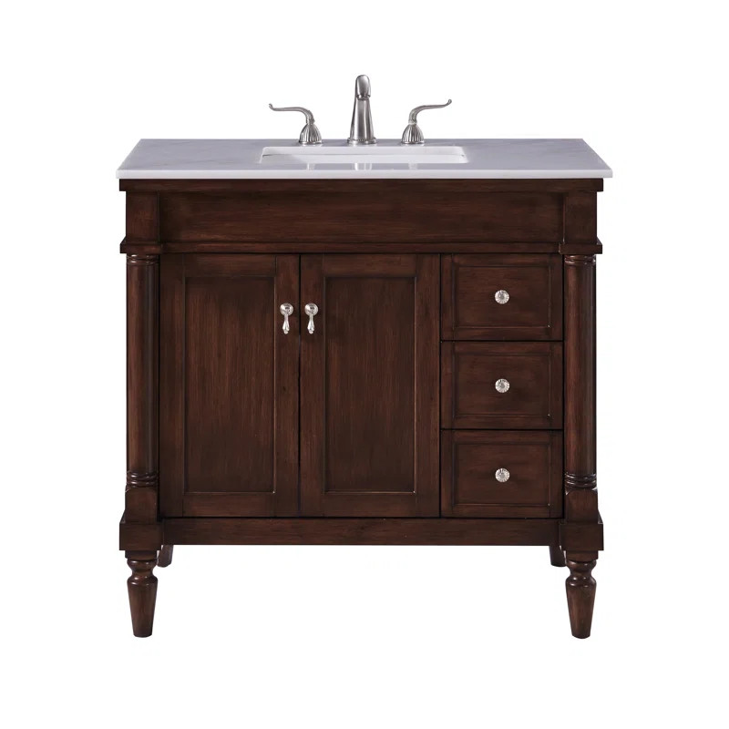 Uriah 36'' Free Standing Single Bathroom Vanity with Top | Wayfair North America