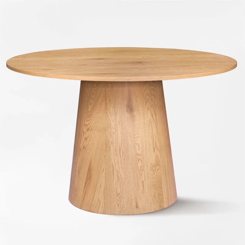 46" Black Round Pedestal Dining Table | Wayfair North America