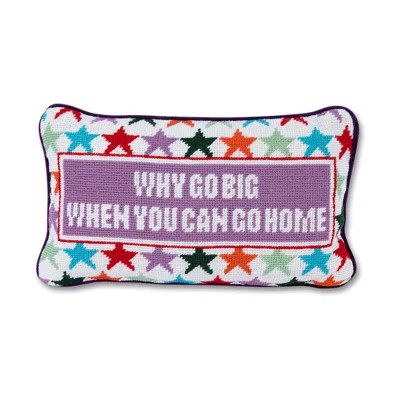 Why Go Big Needlepoint Pillow | Wayfair North America