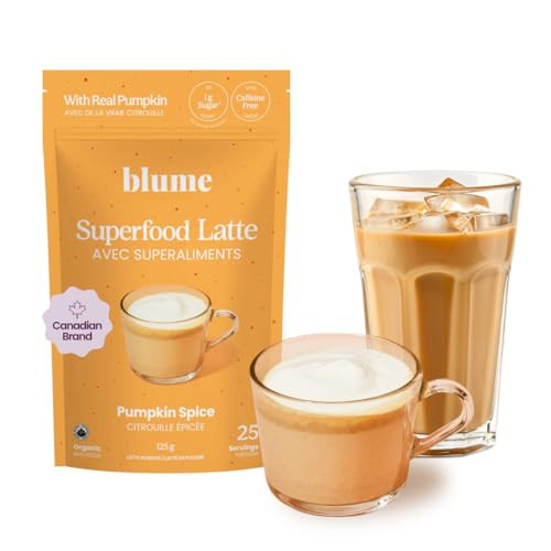 Blume Pumpkin Spice Powder Latte - Vegan, Syrup free Pumpkin Spice Latte Organic - 30 Servings (125g) | Amazon (CA)