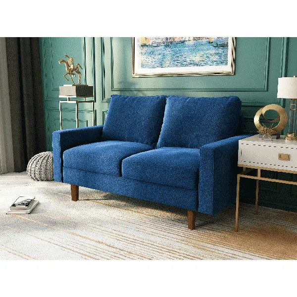 Jo 50.4'' Square Arm Loveseat | Wayfair North America