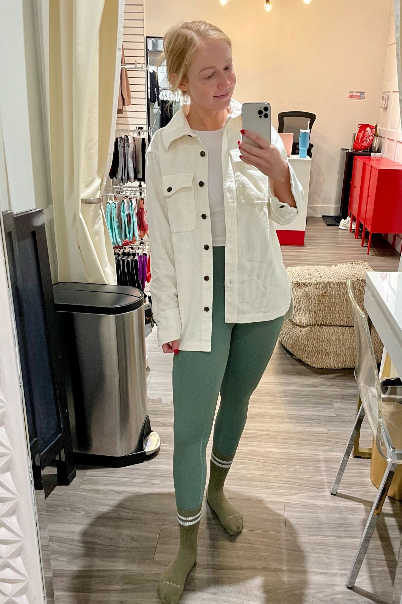 Wearing an XS in both tops and 4 in leggings. Leggings are in color “grey eucalyptus” 

#LTKStyleTip #LTKActive #LTKFitness