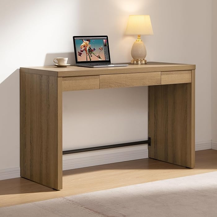 SICOTAS Computer Desk Writing Table - 47-Inch Home Office Executive Desk with Drawer, Farmhouse S... | Amazon (US)