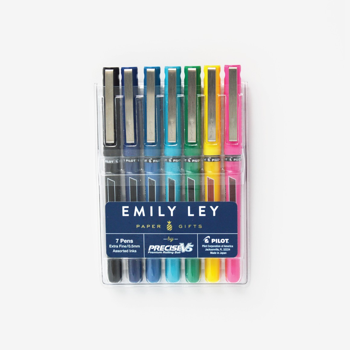 Happy Stripe® Pilot Precise V5 Pen Set | Simplified