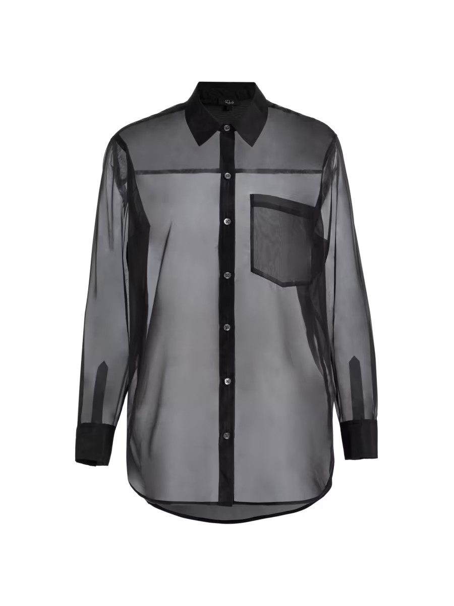 Sofiya Sheer Shirt | Saks Fifth Avenue