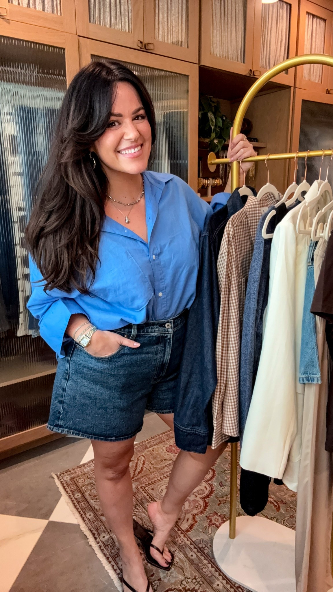 Summer staples - midsize outfit inspo - summer fashion 

Wearing an xl in this bright blue linen button down and a size 33 in the jean shorts for a looser fit 

#LTKStyleTip #LTKMidsize #LTKSeasonal