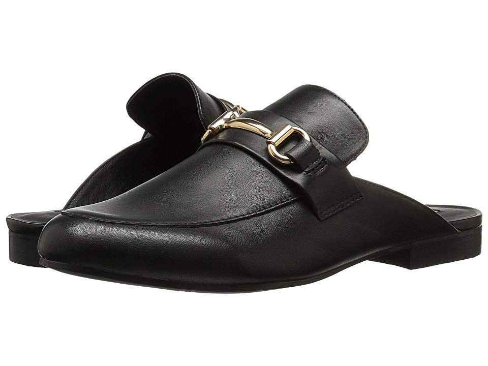 Steve Madden Kandi Slip-On Mule (Black Leather) Women's Shoes | Zappos