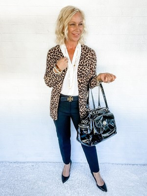 Sweet Romeo Leopard Cardigan Small | eBay US