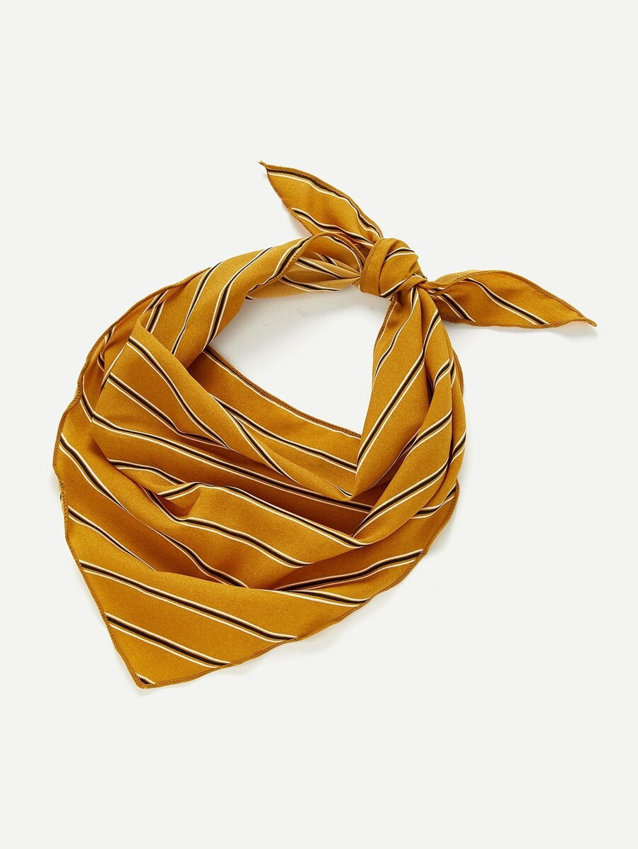Vertical Striped Print Twilly Scarf | SHEIN