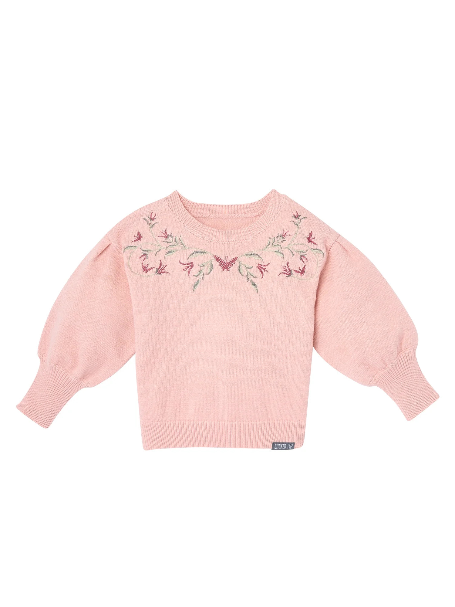 Modern Moments Toddler Girl Wicked Sweater Knit Top, Sizes 12 Months - 5T | Walmart (US)