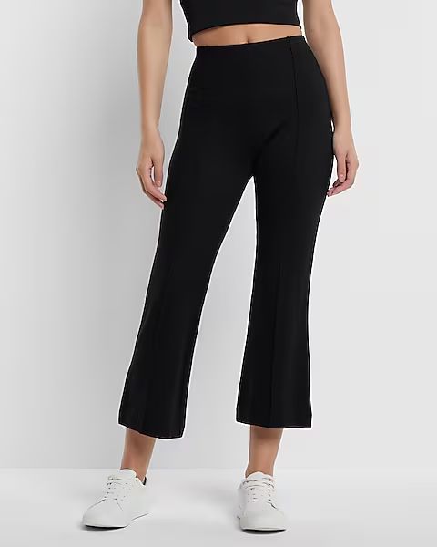 Columnist High Waisted Front Seam Cropped Flare Pant | Express