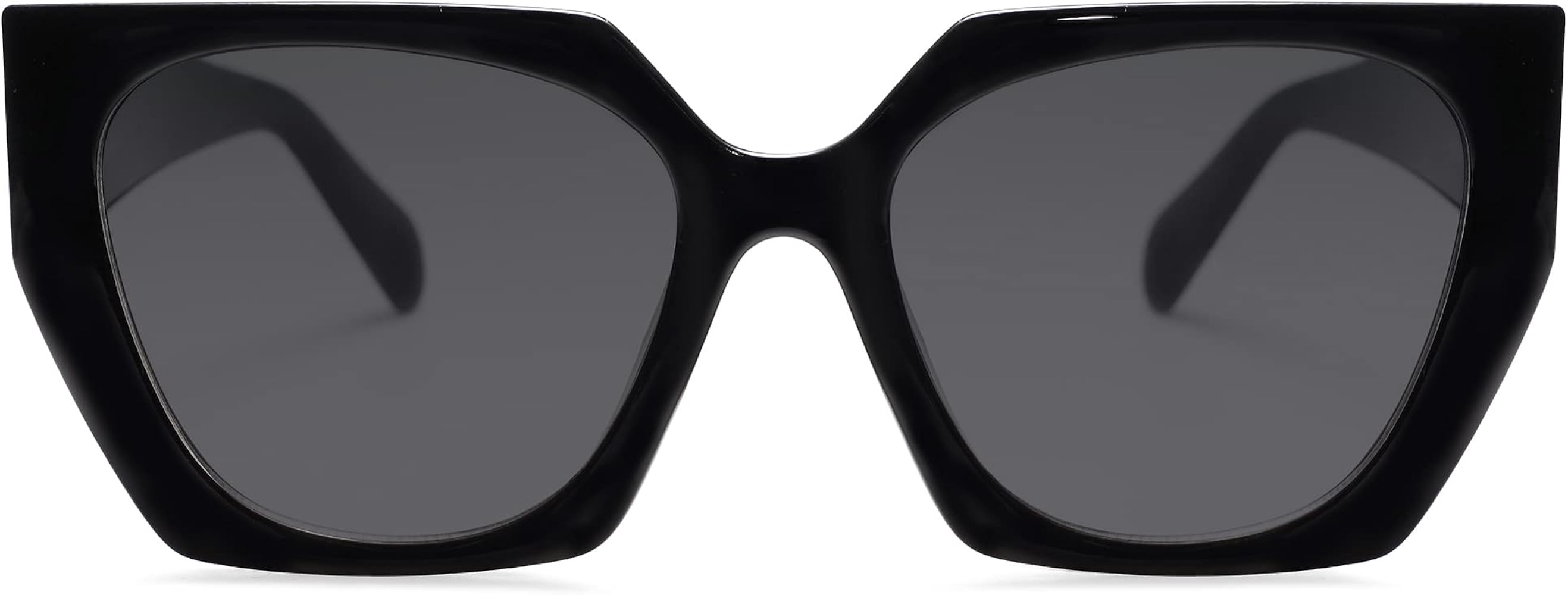 SOJOS Retro Square Cat Eye Sunglasses for Women Men 70s Retro Vintage Shades Fashion Oversized Sunni | Amazon (US)