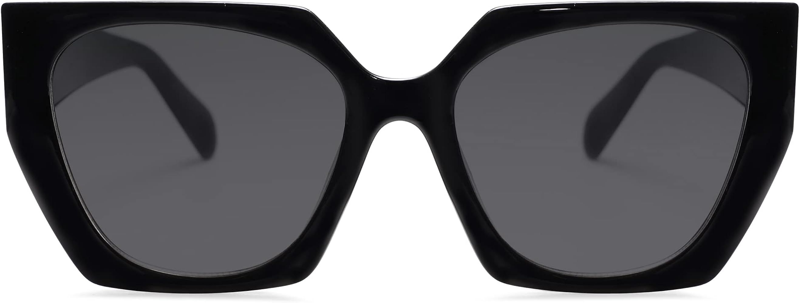 SOJOS Fashion Square Oversized Sunglasses for Women 70s Retro Trendy Gafas De Sol SJ2205 | Amazon (US)