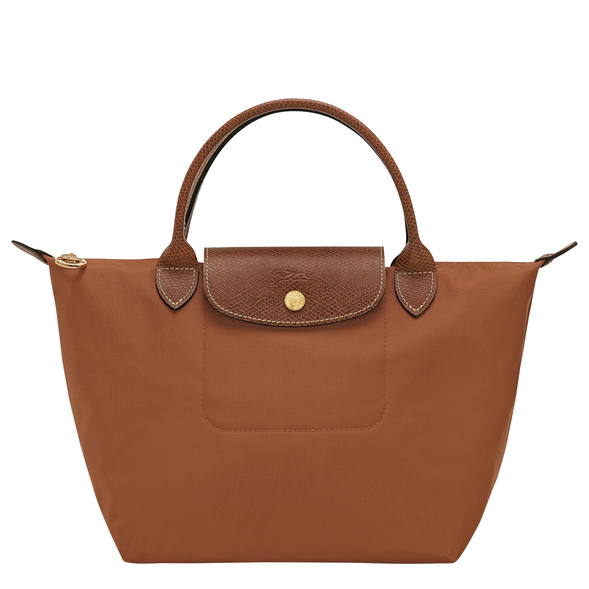 Le Pliage Original S Handbag Cognac - Recycled canvas | Longchamp GB | Longchamp