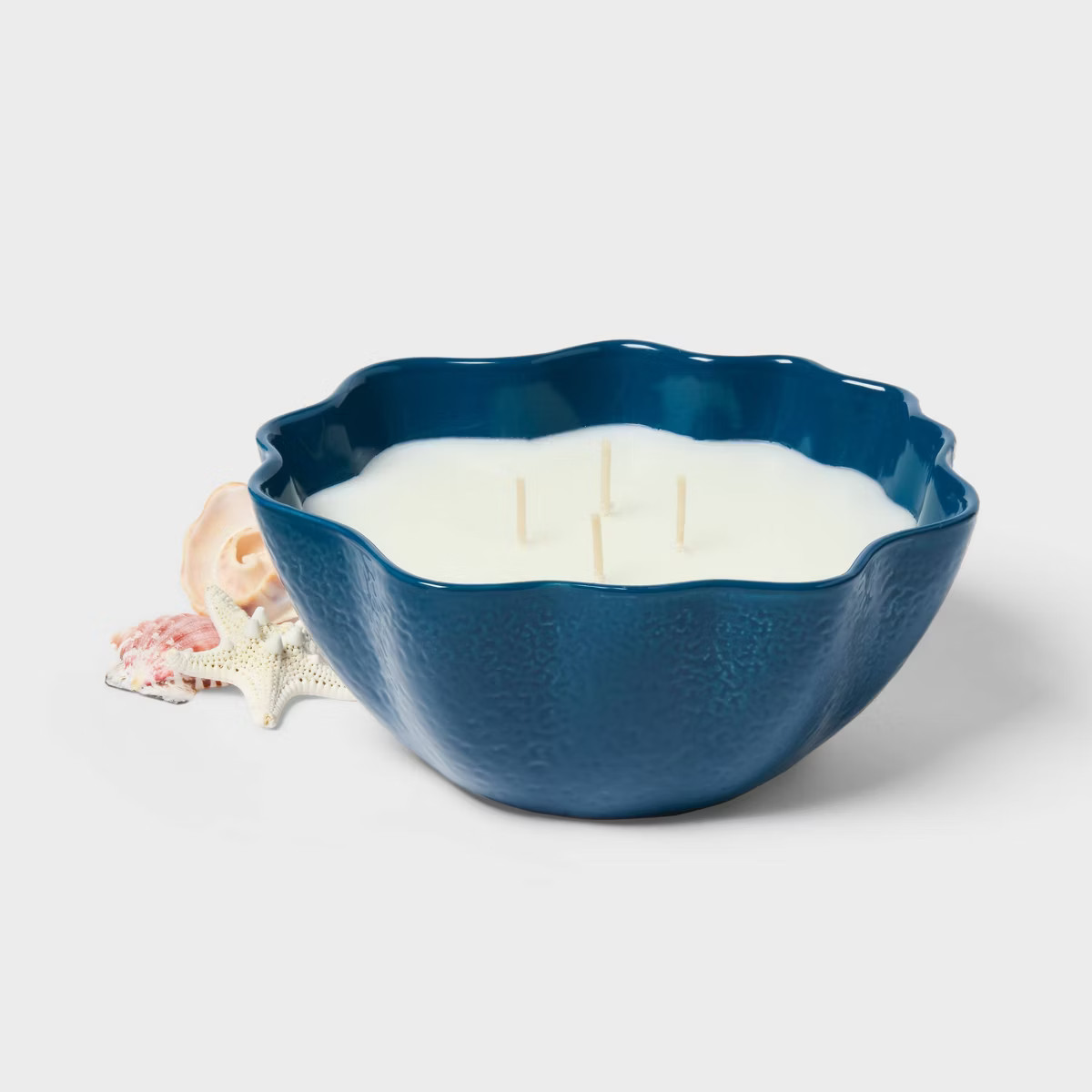 4 Wick Ceramic Citronella Sun Salt Sea Scented Candle 16oz - Threshold™ | Target