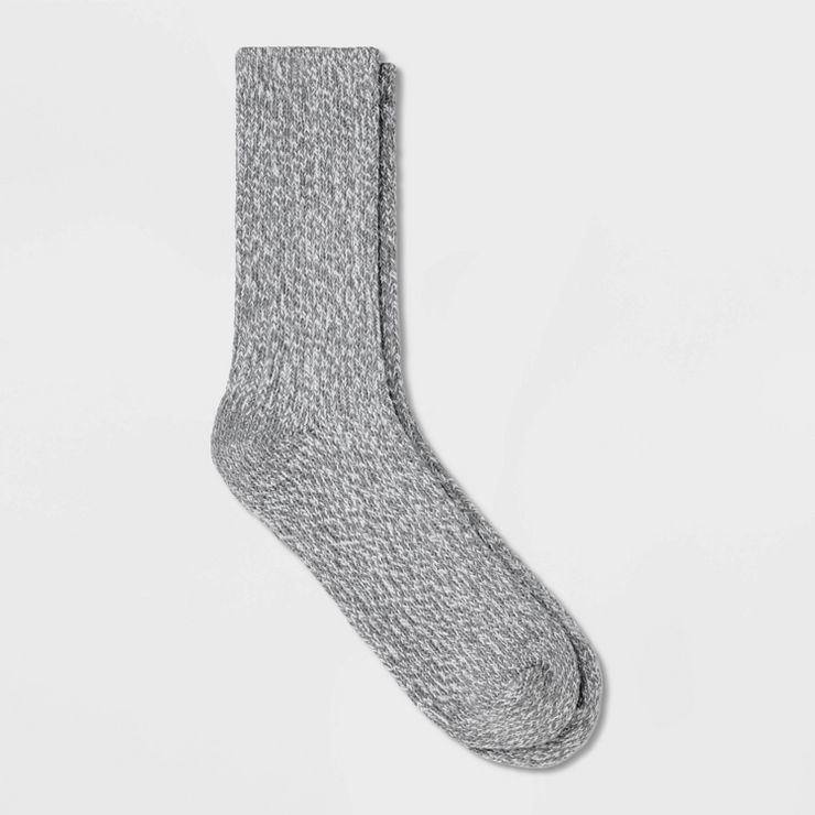 Warm Essentials by Cuddl Duds Women's Twist Ribbed Crew Socks - 4-10 | Target