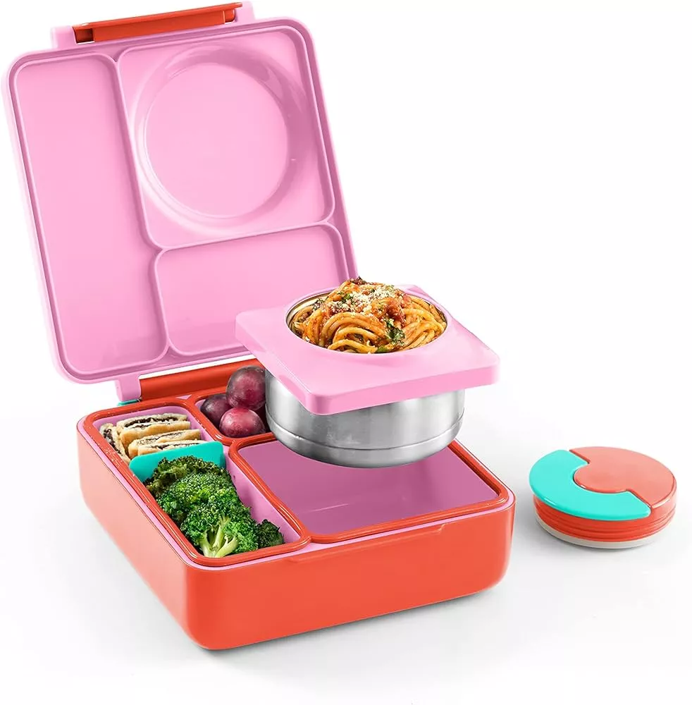 Pink Checkerboard Bento Box Lunch Kit