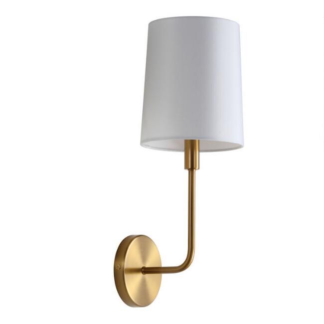 Aubrey Warm Gold Wall Sconce | World Market