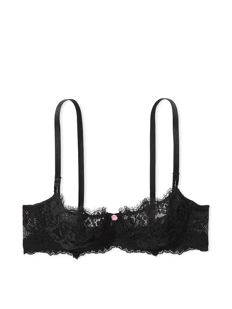 Buy Wicked Unlined Lace Balconette Bra, Black - Order Bras online - Victoria's Secret US | Victoria's Secret (US / CA )
