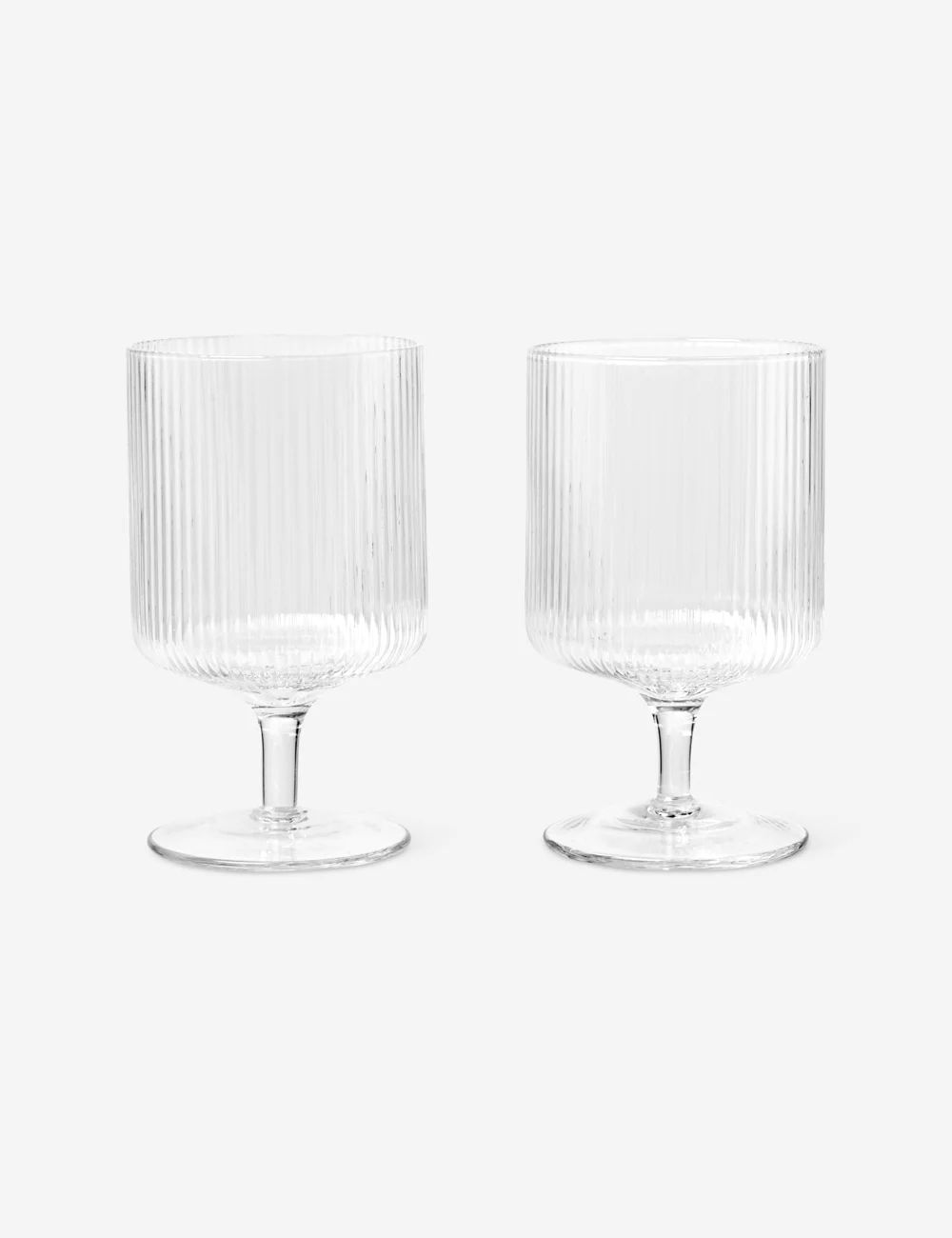 Rian Ripple Wine Glass (Set of 2) | Lulu and Georgia 