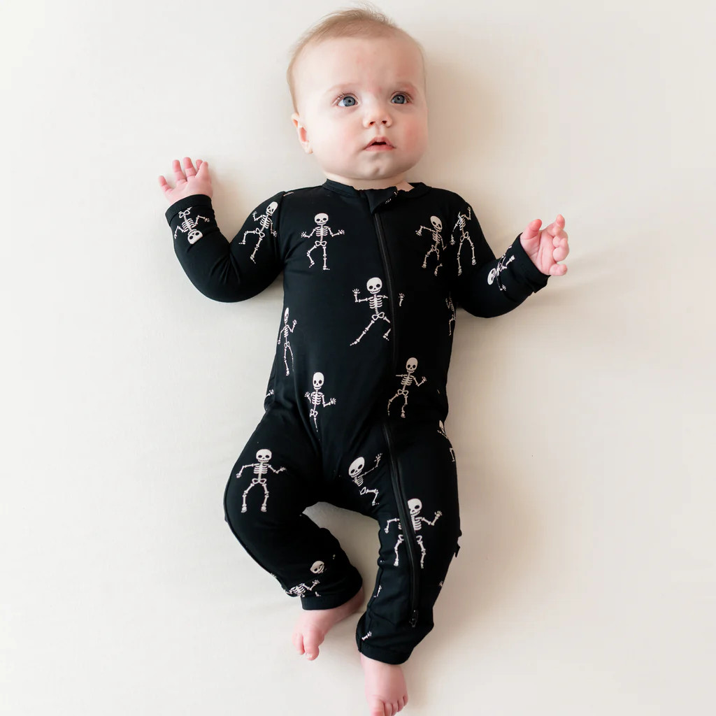 Zippered Romper in Skeleton | Kyte Baby