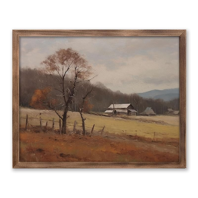 Autumn Landscape Painting Print, Vintage Art Prints, Art Print Ready for Framing | Amazon (US)