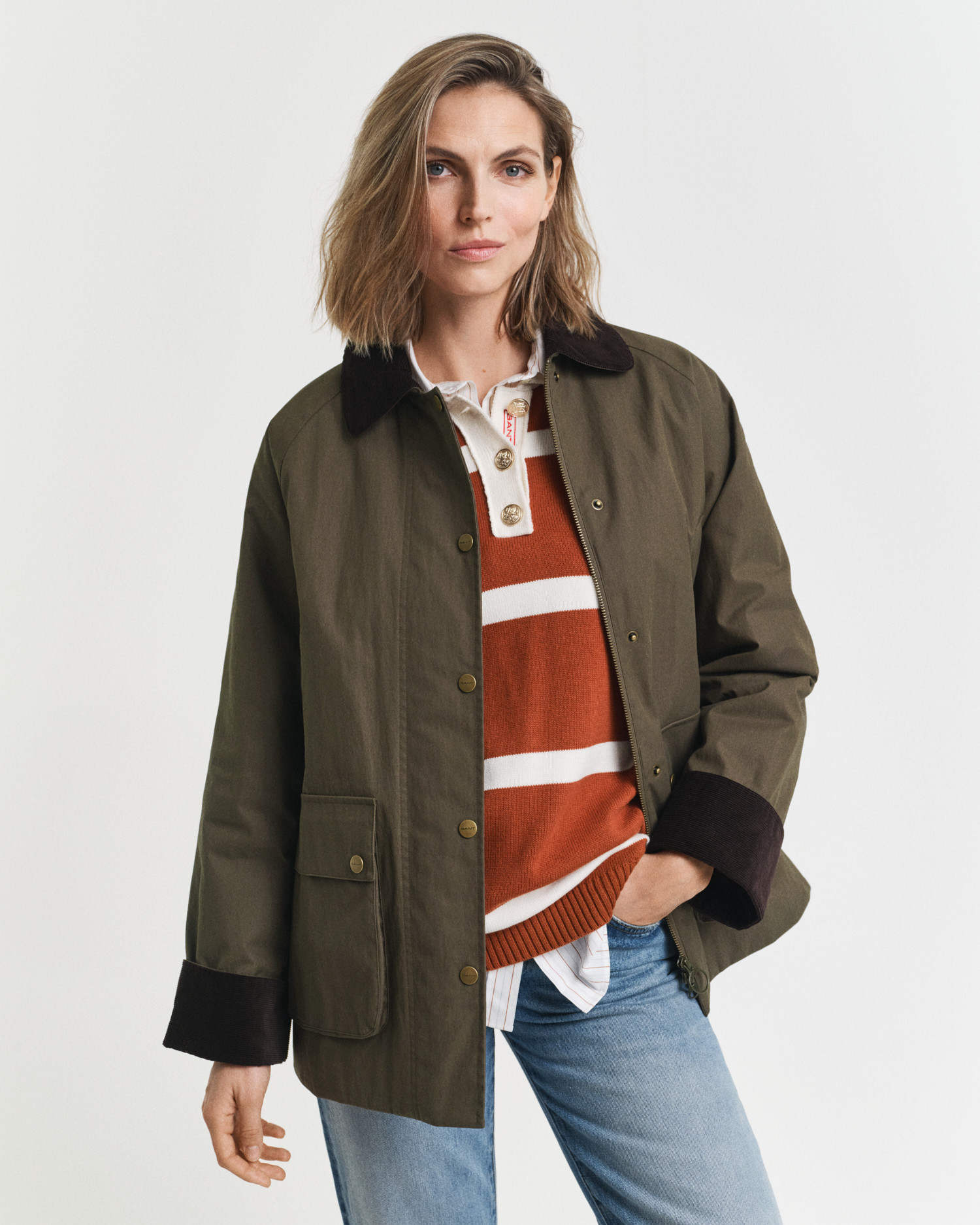 Waxed Cotton Barn Jacket - GANT | Gant