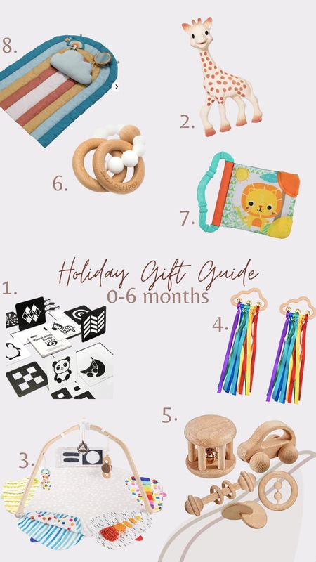 Holiday children’s gift guide for babies 0-6 months! My daughter’s favorites. Follow for more Montessori inspired gift guides for children💕 

#LTKkids #LTKfamily #LTKHoliday