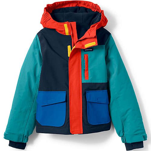 Kids Squall Fleece Lined Waterproof Insulated Jacket | Lands' End (US)