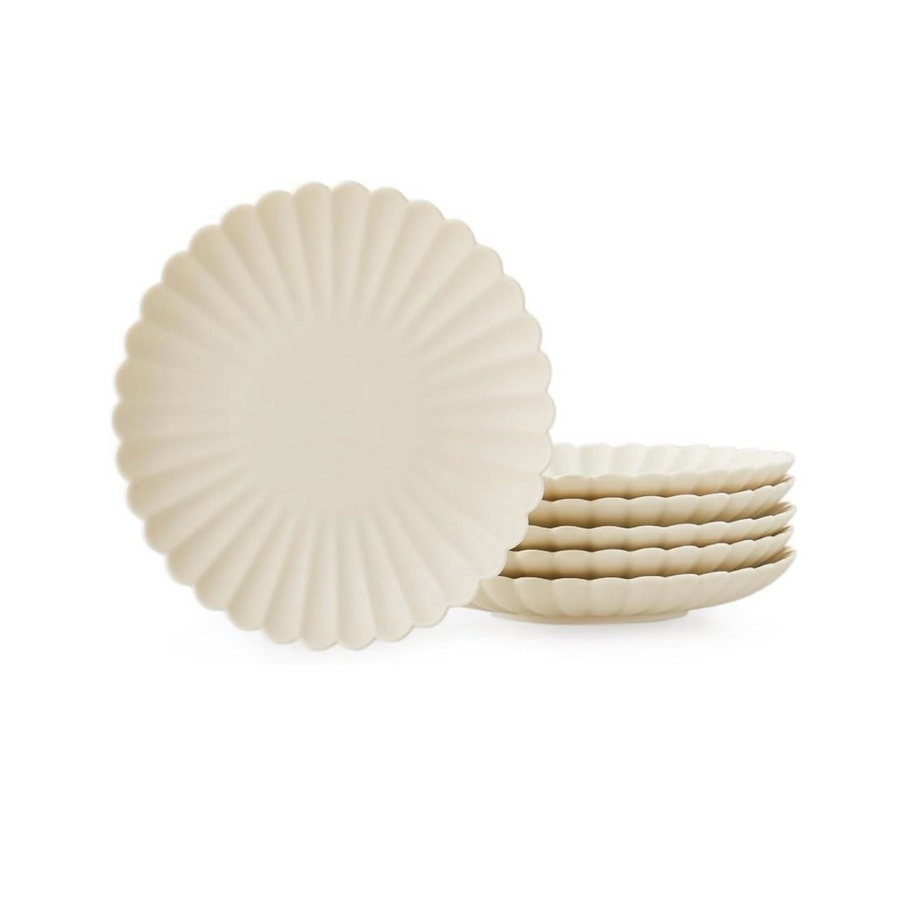  Daisy Plates Set of 6, 9-inch Round, Matte Crème (Appetizer Plate)

#LTKParties #LTKHome #LTKFindsUnder100