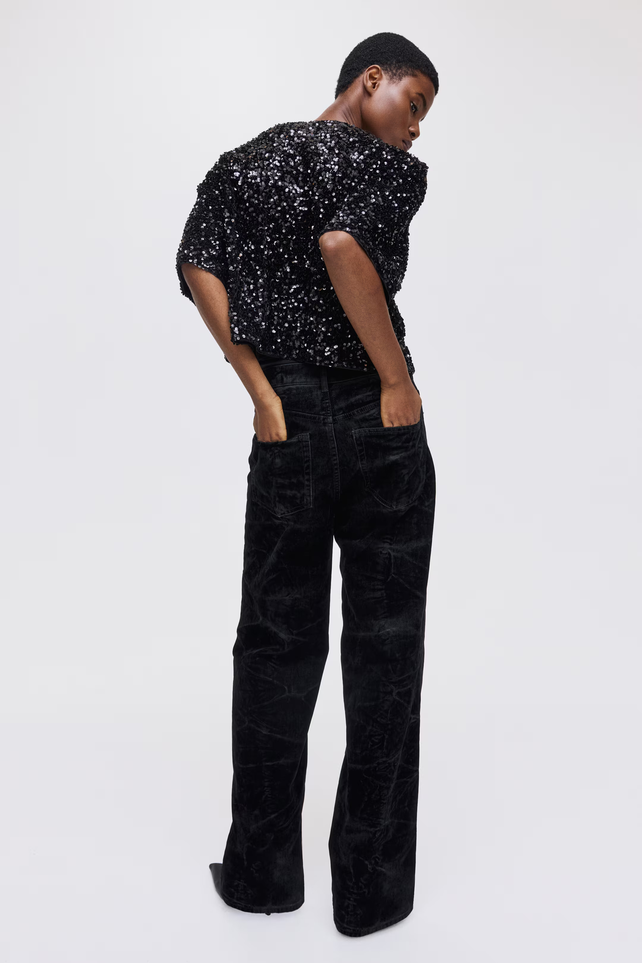 Sequined Cardigan - Black - Ladies | H&M US | H&M (US + CA)
