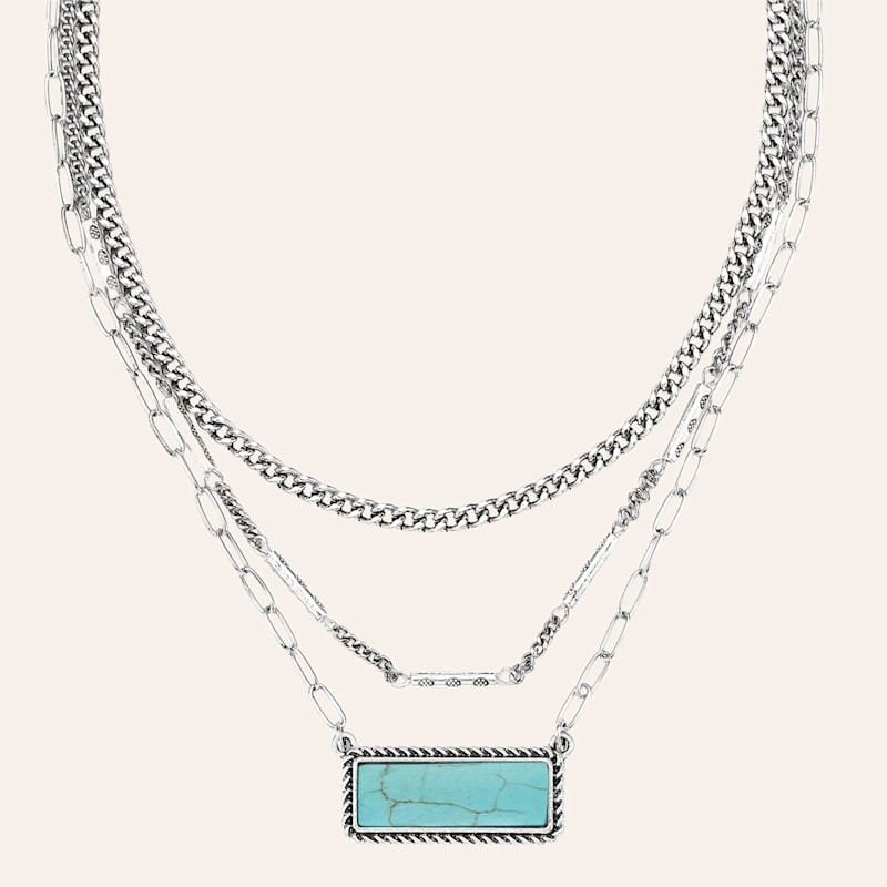 Cowgirl Confetti Details Of Love Silver & Turquoise Necklace | Cavender's
