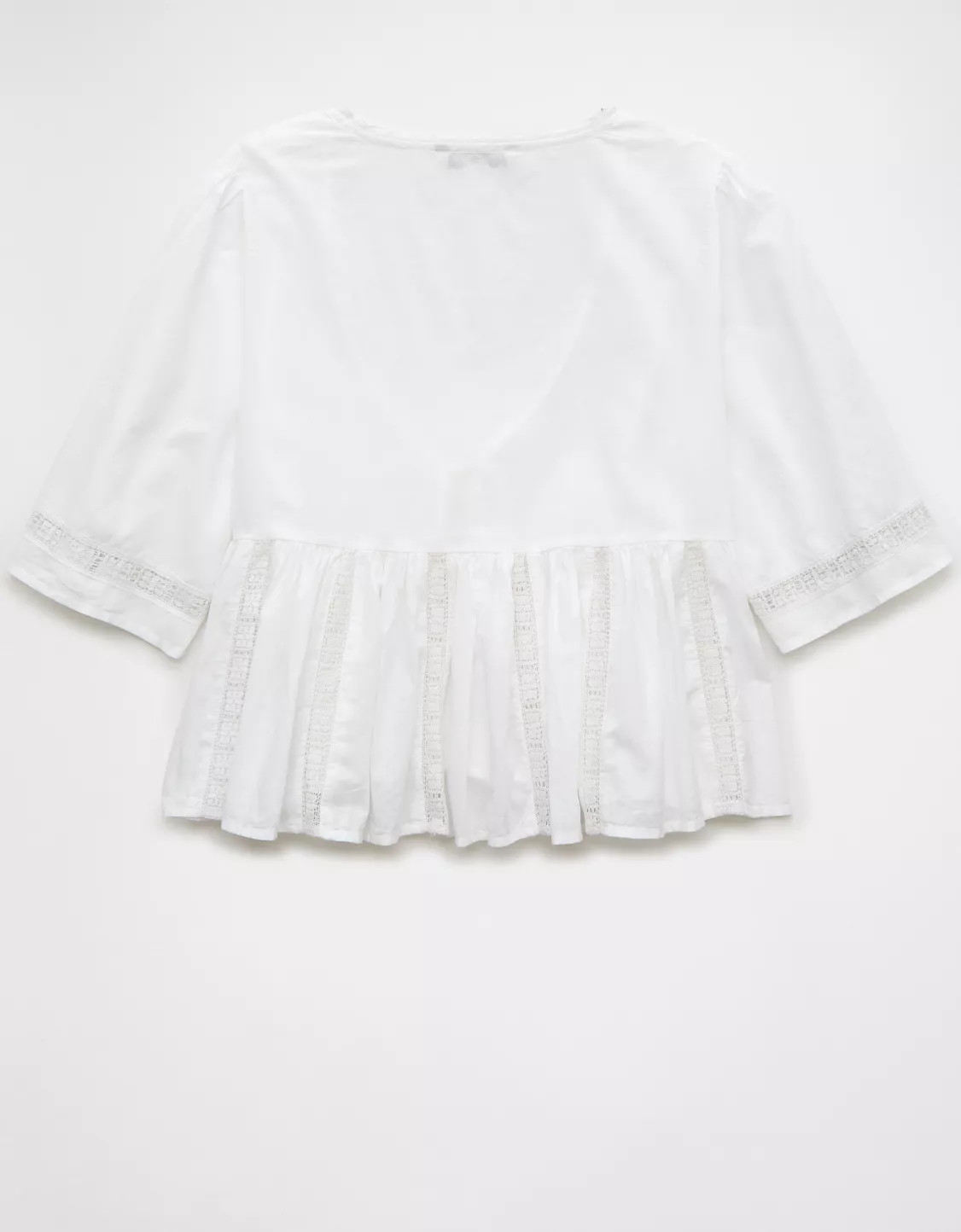 AE Tie Front Bell Flyaway Shirt | American Eagle Outfitters (US & CA)