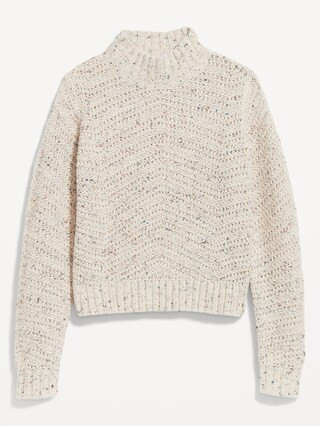 Mock-Neck Crop Sweater | Old Navy (US)