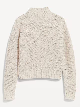 Mock-Neck Crop Sweater | Old Navy (US)