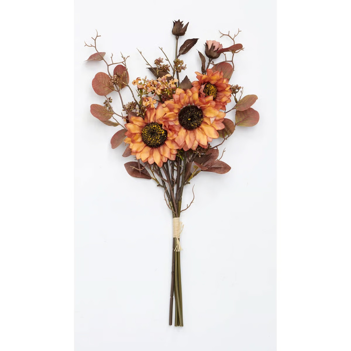 22" Artificial Sunflowers and Fall Leaves Bouquet | Wayfair North America