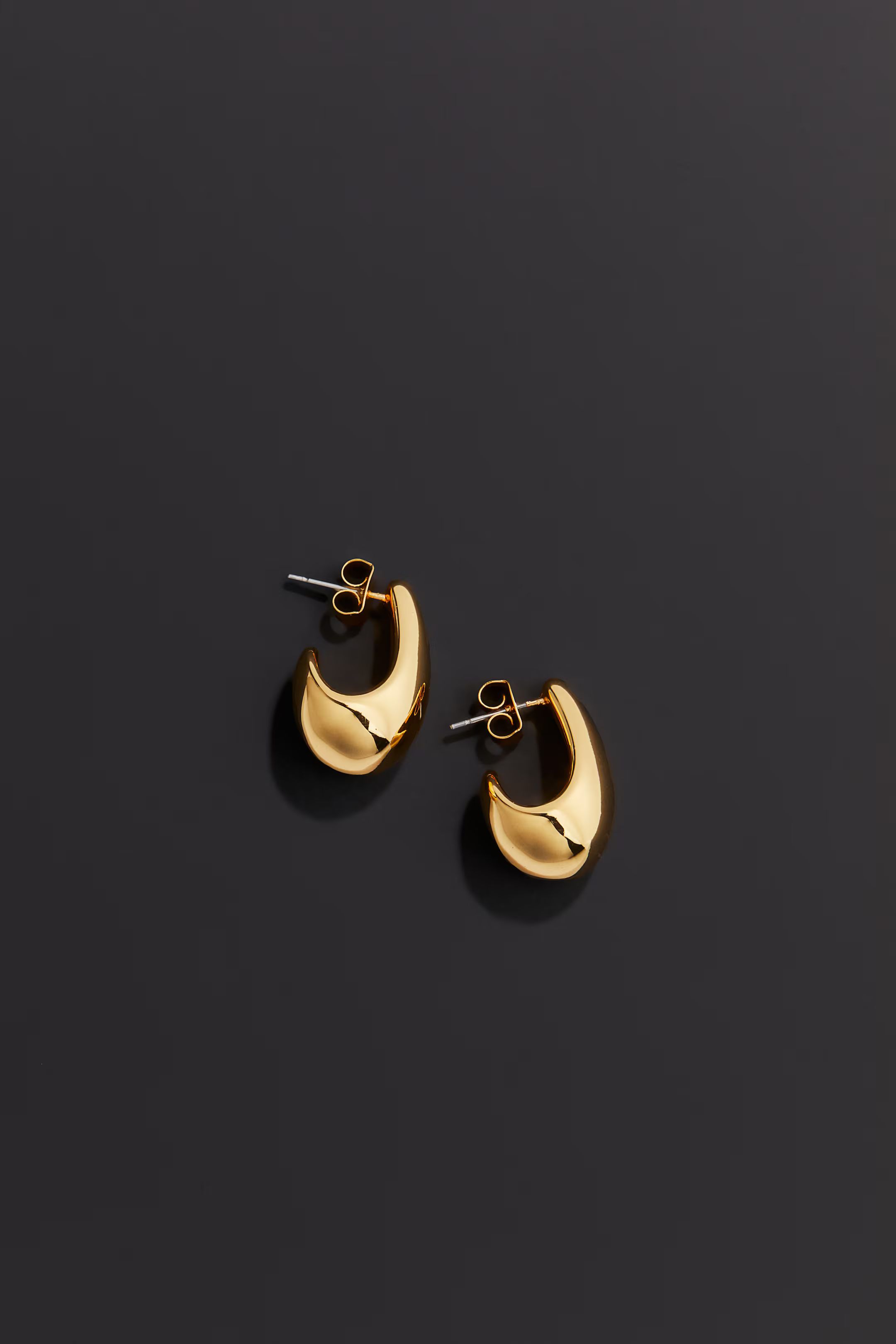 Gold-plated Dome Earrings | H&M (US + CA)