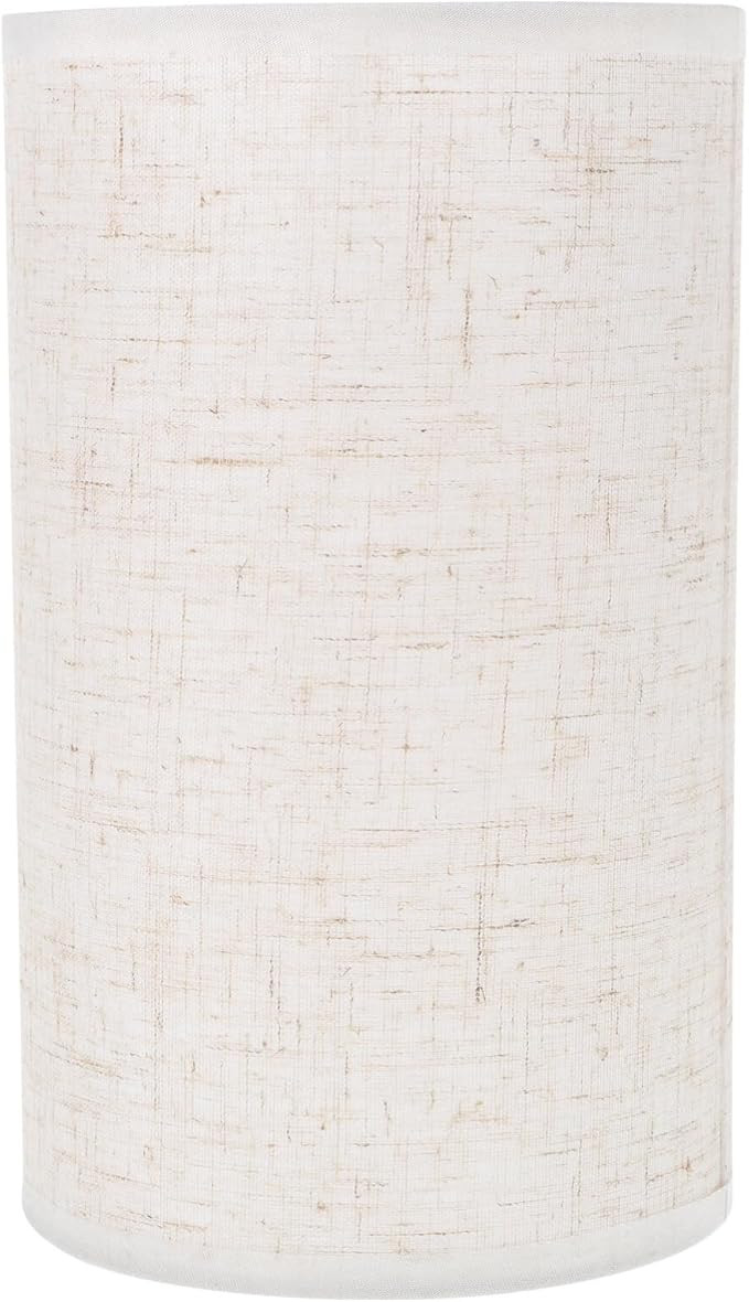 Gadpiparty Cloth Drum Lamp Shade Cylinder Lamp Shade Replacement E27 Decorative Clip on Bulb Ligh... | Amazon (US)