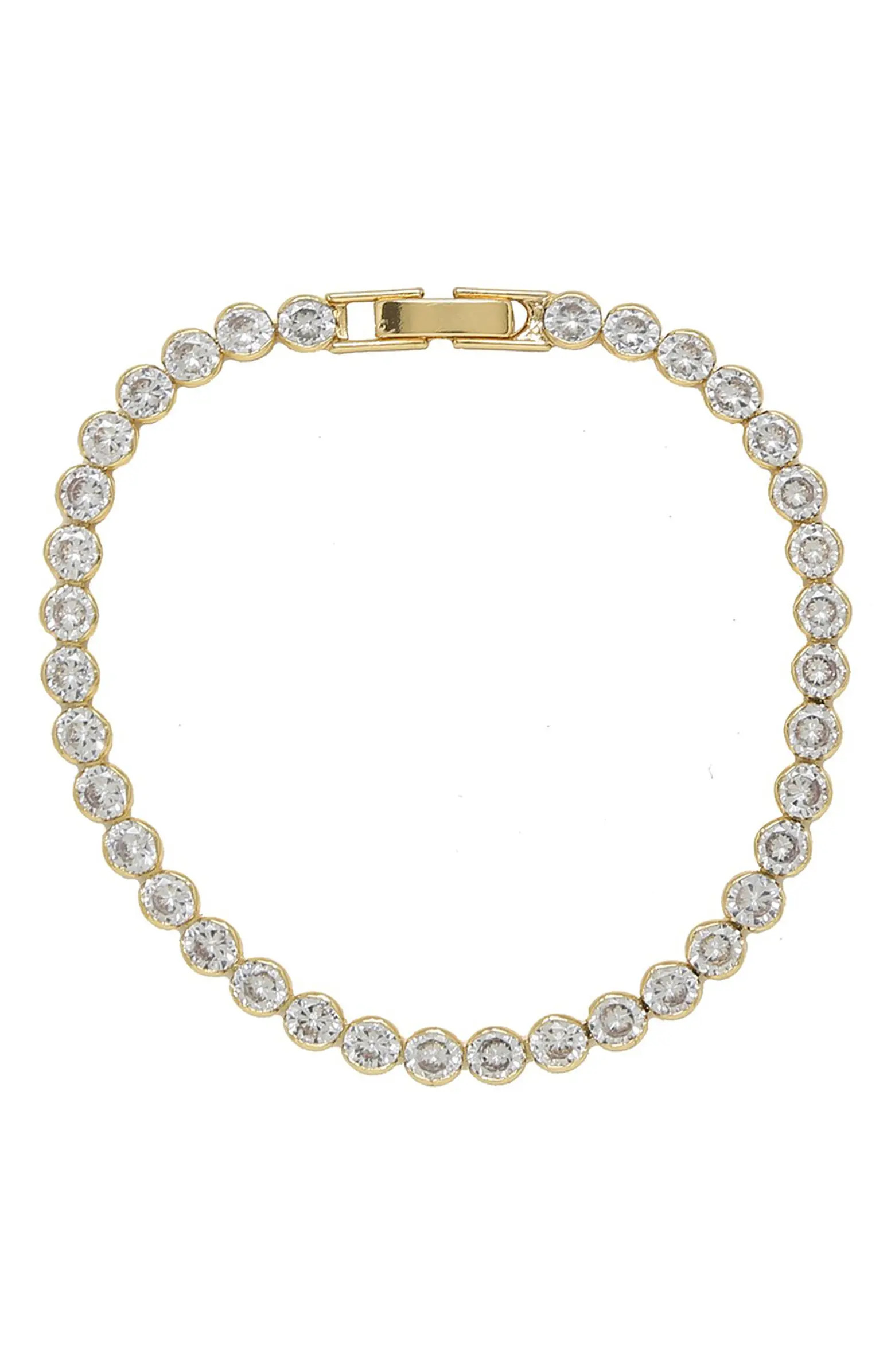 Cubic Zirconia Bezel Bracelet | Nordstrom