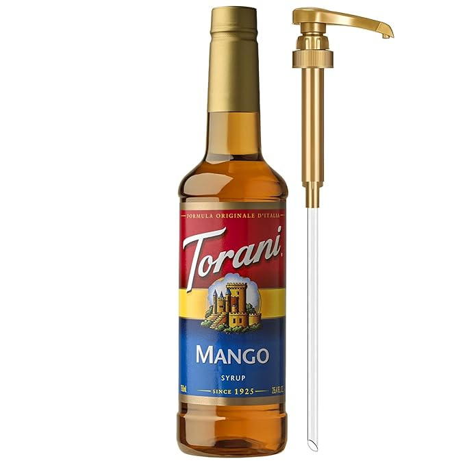 Torani Mango Syrup for Drinks, Flavoring for Iced Tea, Lemonade, and Sodas, Pump Included, 25.4 O... | Amazon (US)