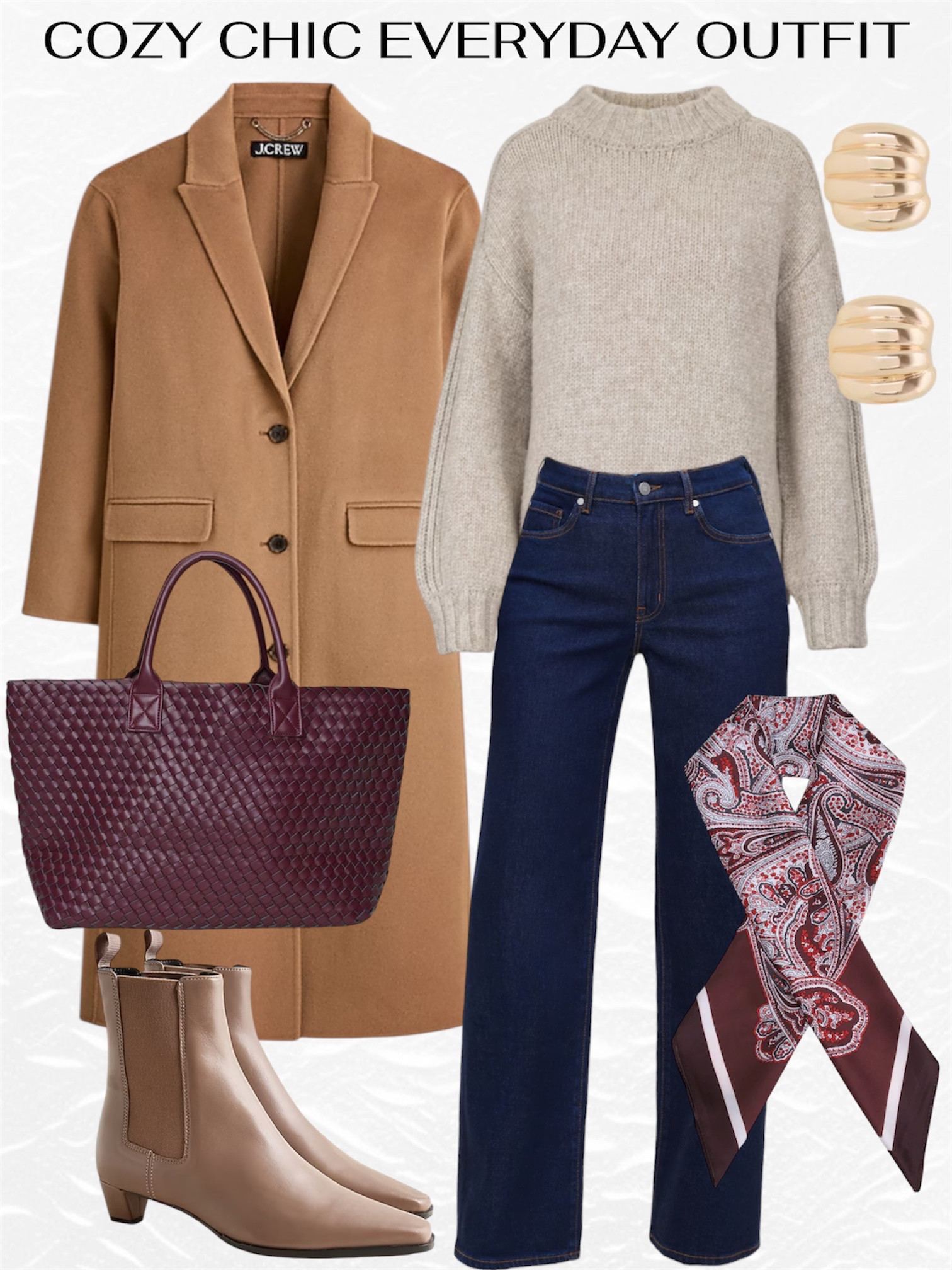 Cozy Chic Everyday Outfit – Effortless Classic Style featuring J.Crew and Dynamite Clothing winter finds. 



camel coat, neutral sweater, straight-leg jeans, classic outfit inspo, everyday style, casual chic, elevated basics, wardrobe staples, capsule wardrobe, polished casual, mom style, comfortable chic outfit 

#LTKootd #LTKWorkwear #LTKSeasonal