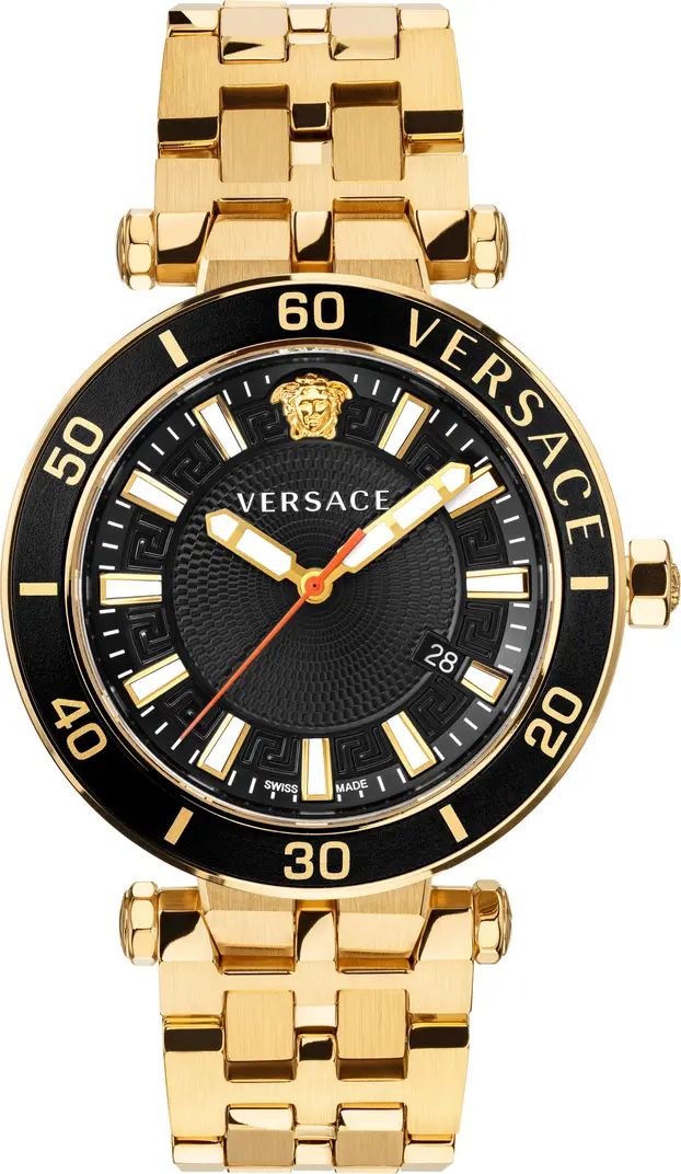 Versace Greca Sport Bracelet Watch, 43mm | Nordstrom | Nordstrom
