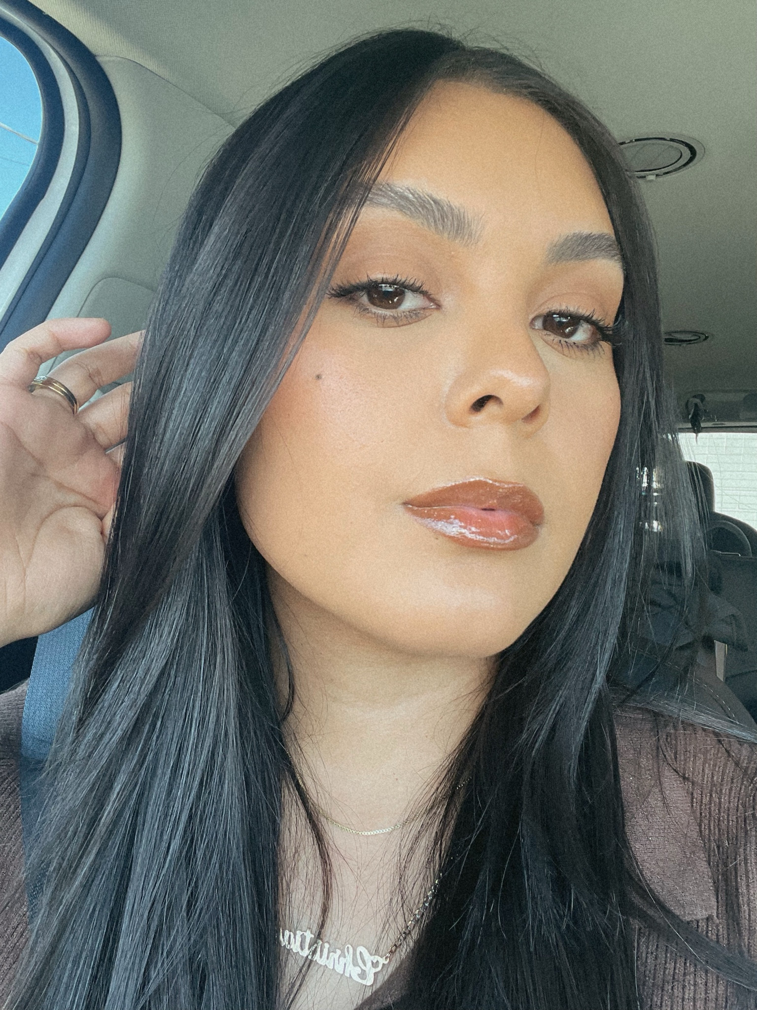 Only 2 products used!! Keeping OG with MAC 🫶🏽 •MAC lip linear in CORK •MAC clear lipglass  #lipstickrecommendations #lipcombo #lipsoftheday 

#LTKbeauty